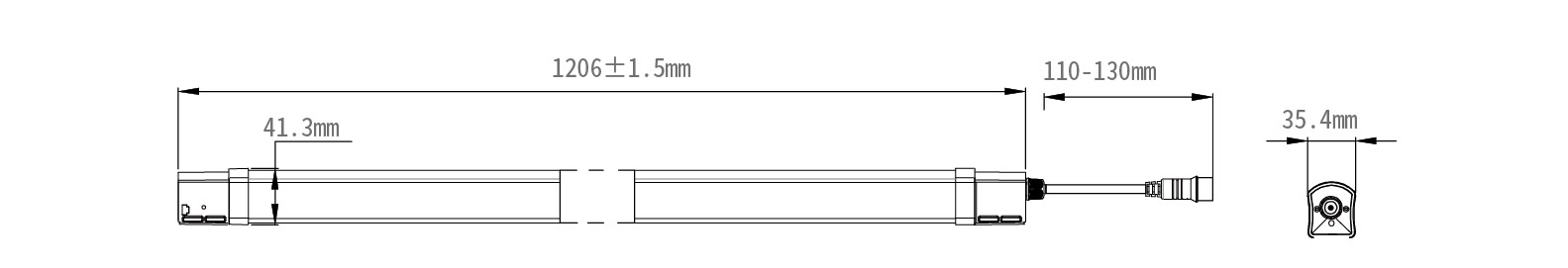 Linear Toplight LED Light fixture for indoor & Greenhouse Solution